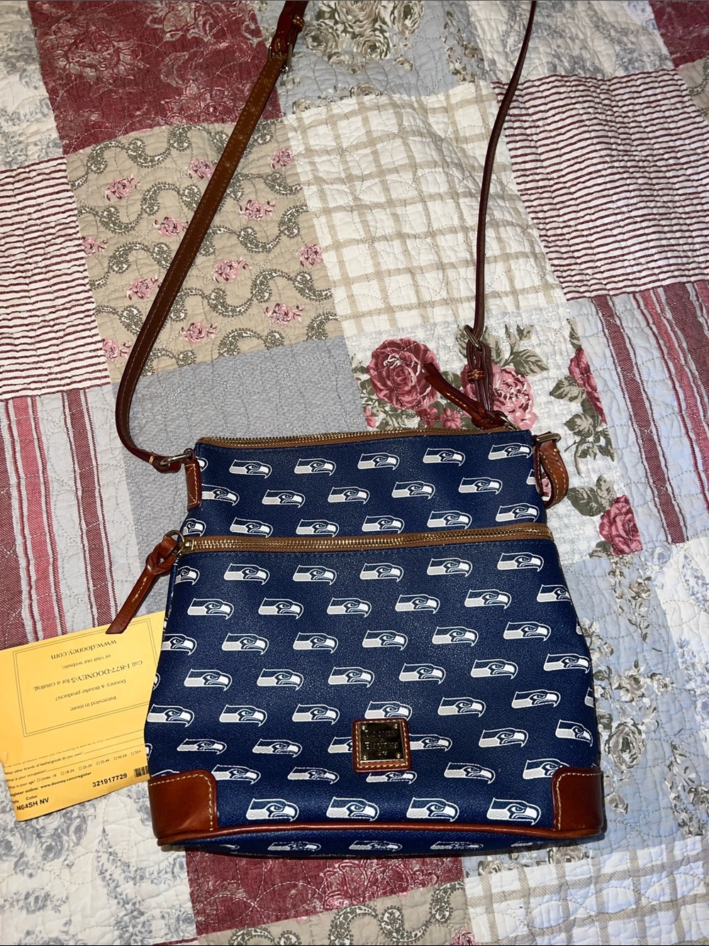 Dooney Bourke crossbody Seattle Seahawks purse
